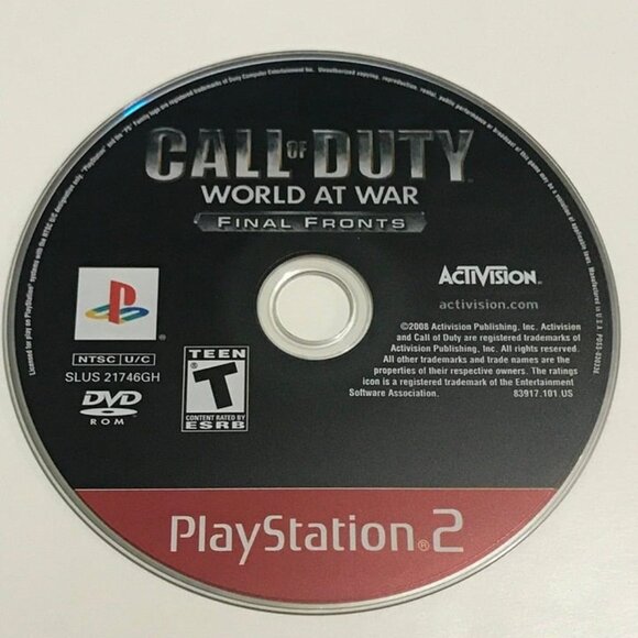 PS2 Call of Duty World At War Final Fronts For PlayStation 2 - Picture 1 of 2